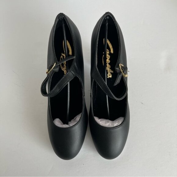 Capezio - Women's Manhattan Xtreme Tap Shoes - Black. Size: 4W. NIB. (1839) - Picture 2 of 16